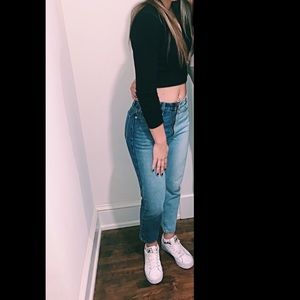 Revive denim zipper jeans